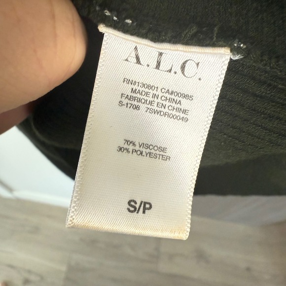 A.L.C Green Lara Ribbed Sweater Mini‎ Dress - Picture 12 of 12